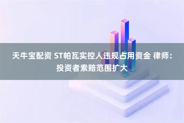 天牛宝配资 ST帕瓦实控人违规占用资金 律师：投资者索赔范围扩大